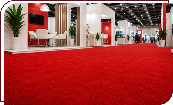 Luxury Wall to wall red carpet dubai