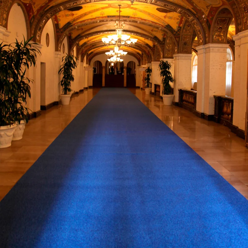 Blue Event Carpet in Dubai Hotel