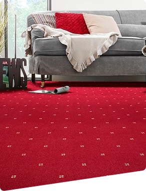 Red Wall-to-Wall Carpet