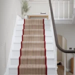 Wool Mississippi Red carpet for stair